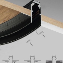 Kör alakú mágneses sínlámpa Süllyesztett spotlámpa dekoratív lámpa 80cm