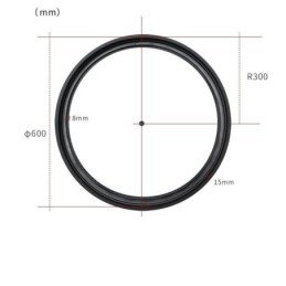 Kör alakú sínlámpa Mágneses süllyesztett spotlámpa dekoratív lámpa 60cm