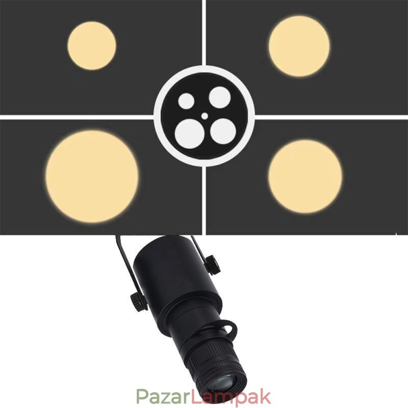 Spotlámpa színpadi KTV mennyezeti spotlámpa, 4 fokozatú rekeszbeállítás