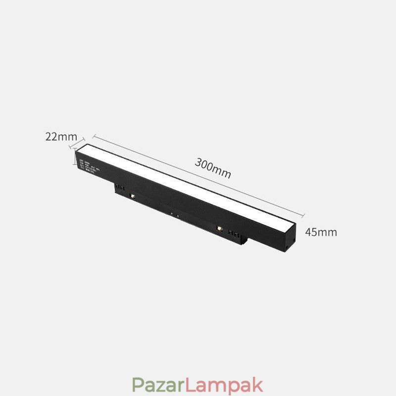 Mágneses sínlámpa Süllyesztett spotlámpa dekoratív lámpa 3M 36V