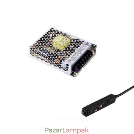 Lámpalámpa meghajtó 200 W 36 V meghajtó tápegység mágneses sín tápcsatlakozóval Lámpalámpa meghajtó 200 W 36 V meghajtó tápegység mágneses sín tápcsatlakozóval