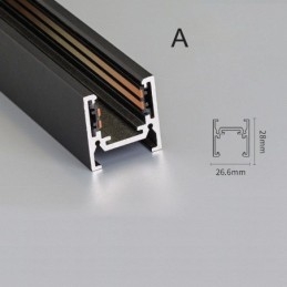 Süllyesztett sín világítósínek mágneses alumínium sínfelület profil ultravékony sínlámpa csík 100cm