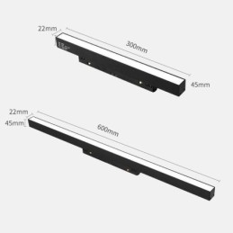 Nyomvonalas lineáris fényű mágneses süllyesztett reflektor 36V