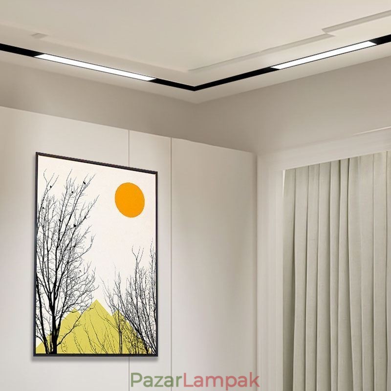 Nyomvonalas lineáris fényű mágneses süllyesztett reflektor 36V