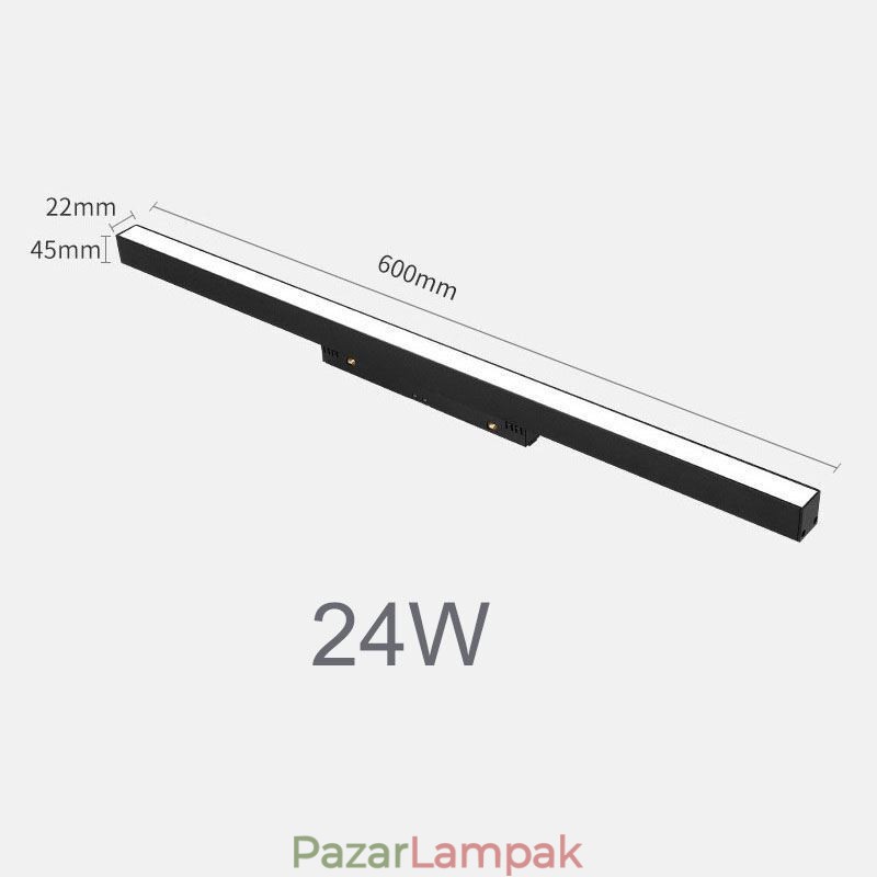 Nyomvonalas lineáris fényű mágneses süllyesztett reflektor 36V