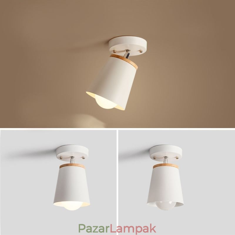 Nordic Iron spotlámpa fa egyszerű mennyezeti lámpa (egy lámpás)