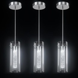 3 Light Artistic függőlámpa üvegárnyékolással, G4 izzótalppal
