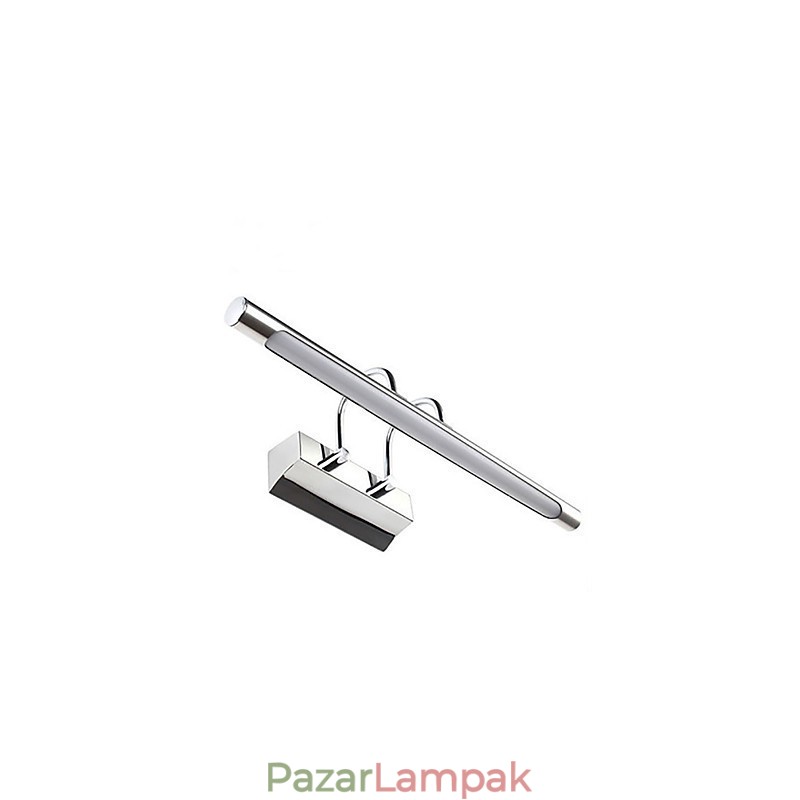 Rozsdamentes acél tükörlámpák akril fürdőszoba fali lámpák sminklámpák hideg fehér meleg fehér (Méret: 57X13,5X15)