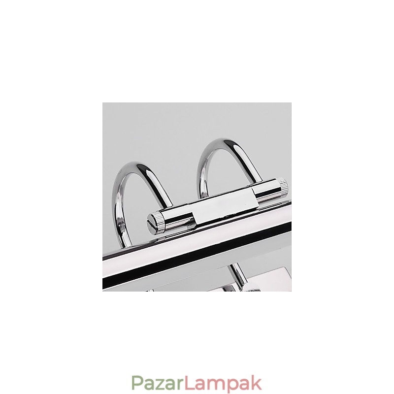 Rozsdamentes acél tükörlámpák akril fürdőszoba fali lámpák sminklámpák hideg fehér meleg fehér (Méret: 57X13,5X15)