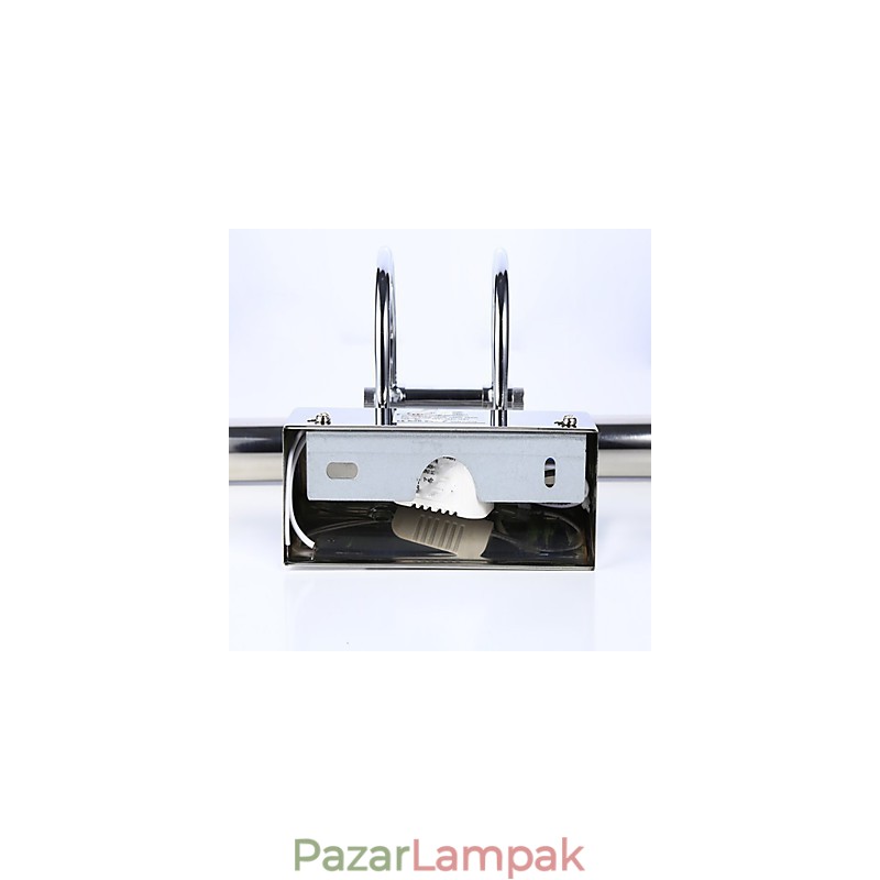 Rozsdamentes acél tükörlámpák akril fürdőszoba fali lámpák sminklámpák hideg fehér meleg fehér (Méret: 57X13,5X15)