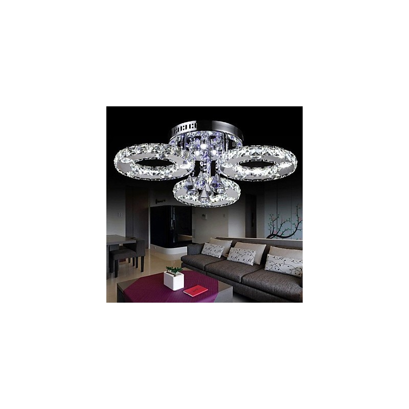 Modern, modern Crystal króm fém süllyesztett tartó
