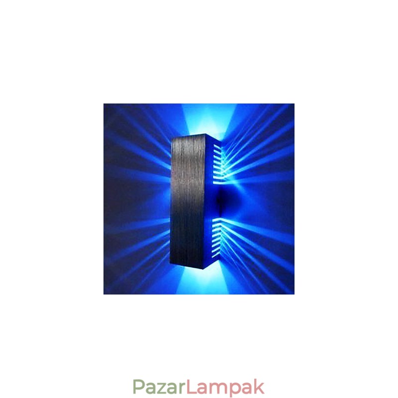 Modern fali lámpa szórófénnyel, 2 köbös árnyalattal