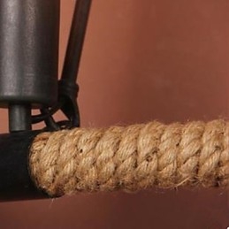 Szerződéses erkély lépcső lámpa Félkör alakú kender kötélfali lámpa