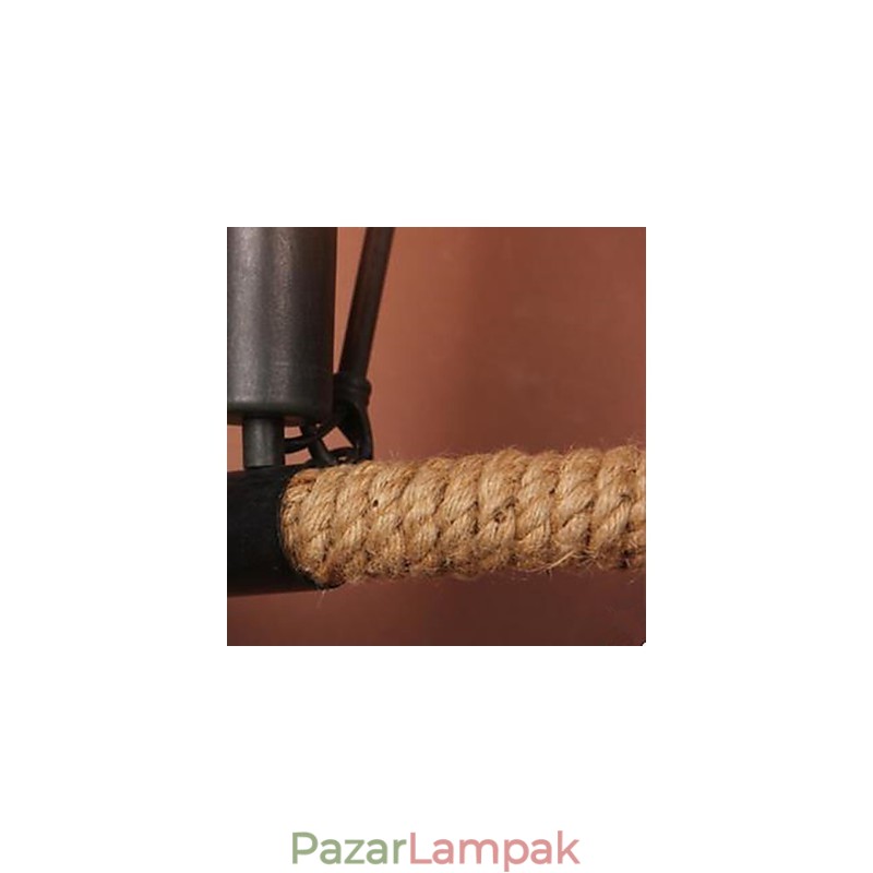 Szerződéses erkély lépcső lámpa Félkör alakú kender kötélfali lámpa