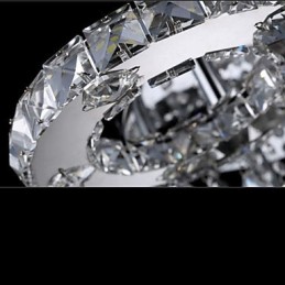 Modern, modern Crystal króm fém süllyesztett tartó