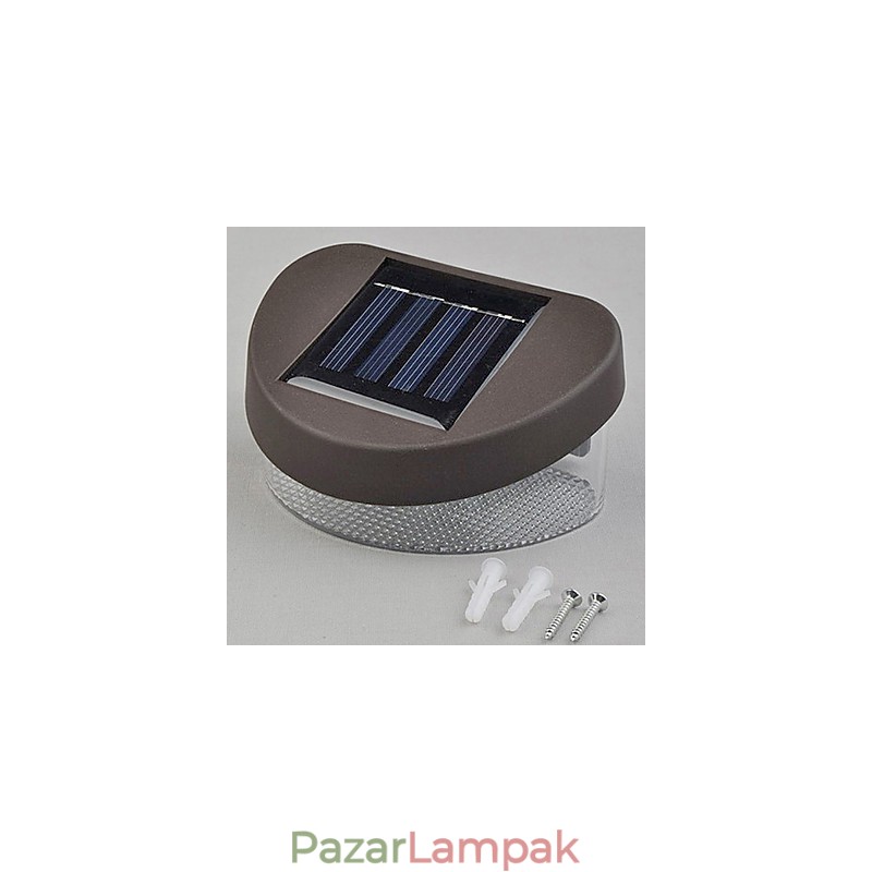 Fehér fény Solar Light Path Wall Tájkép Mount Kerti Kerítés Light