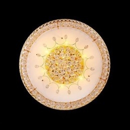 Kerek kristály abszorpciós kupola mennyezeti lámpa átmérője 80 cm, 15 izzót tartalmaz