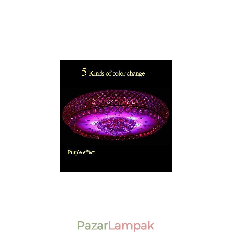 Kerek kristály abszorpciós kupola mennyezeti lámpa átmérője 80 cm, 15 izzót tartalmaz