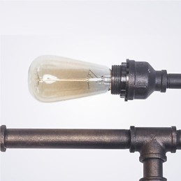 Vintage Ipari Fali lámpa Fürdőszoba Konyha Étkező Pipe Edison Light Luxus Étkező Bár Lamparas FJ DB2 014A0