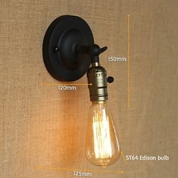 Edison villanykörte folyosó retro minimalista éjjeli folyosó kávézó terasz csatorna mini falikar