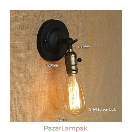 Edison villanykörte folyosó retro minimalista éjjeli folyosó kávézó terasz csatorna mini falikar Edison villanykörte folyosó retro minimalista éjjeli folyosó kávézó terasz csatorna mini falikar