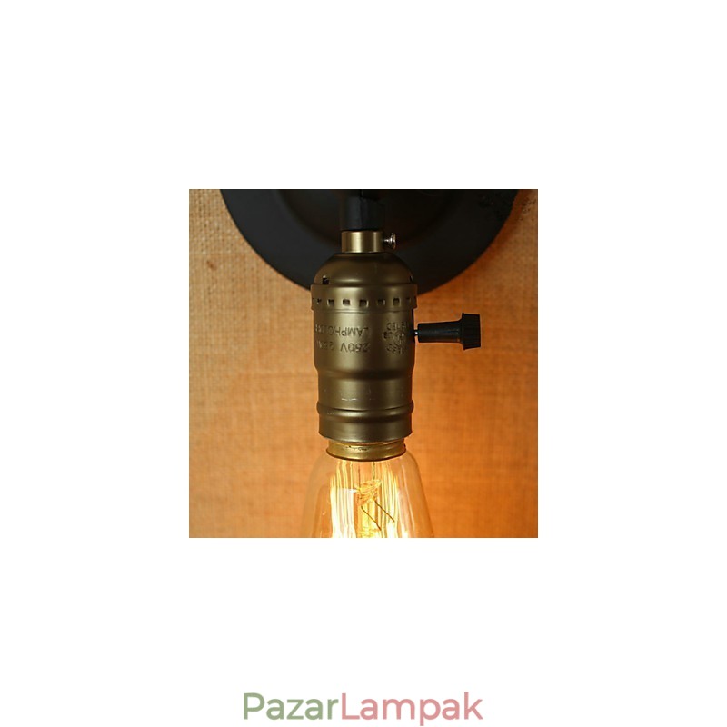 Edison villanykörte folyosó retro minimalista éjjeli folyosó kávézó terasz csatorna mini falikar