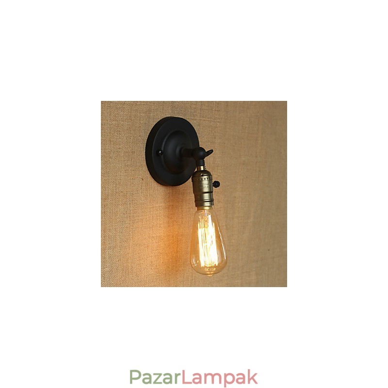 Edison villanykörte folyosó retro minimalista éjjeli folyosó kávézó terasz csatorna mini falikar