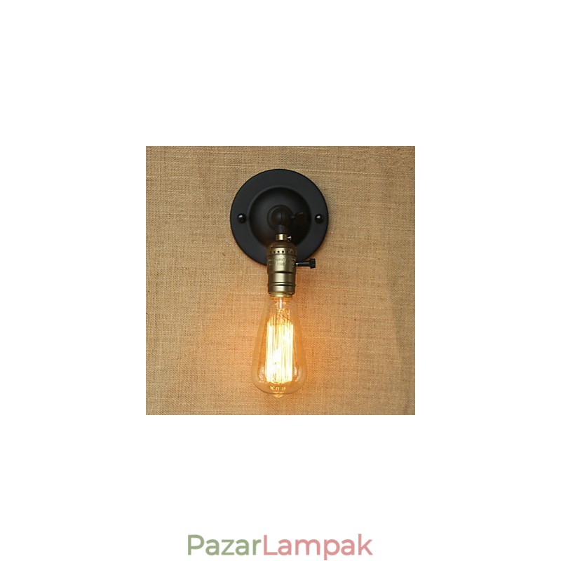 Edison villanykörte folyosó retro minimalista éjjeli folyosó kávézó terasz csatorna mini falikar