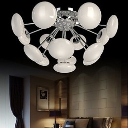 Modern Yestaurant lámpa Egyszerű, körkörös üveg art függőlámpa európai stílusú