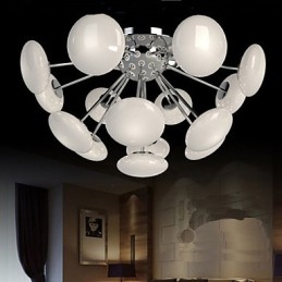 Modern Yestaurant lámpa Egyszerű, körkörös üveg art függőlámpa európai stílusú