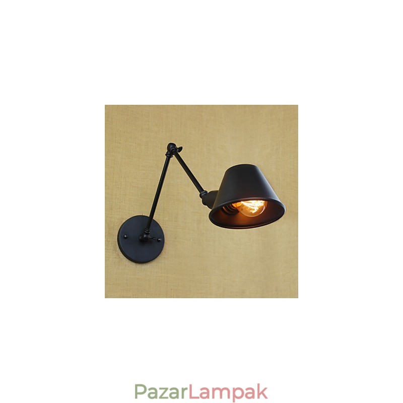 Ipari levegő, kreatív személyiség, hosszú karú bárkávézó, egyszerűen díszített dekoratív falikar