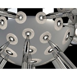 Modern Yestaurant lámpa Egyszerű, körkörös üveg art függőlámpa európai stílusú