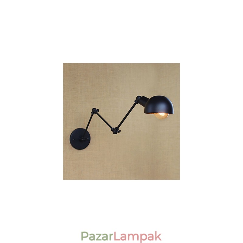 Retro ipari stílusú folyosó lépcsők folyosó hosszú karú fali lámpa Kovácsoltvas erkély étterem bár