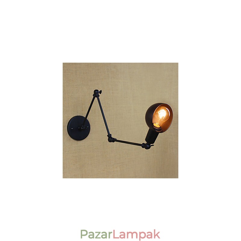 Retro ipari stílusú folyosó lépcsők folyosó hosszú karú fali lámpa Kovácsoltvas erkély étterem bár
