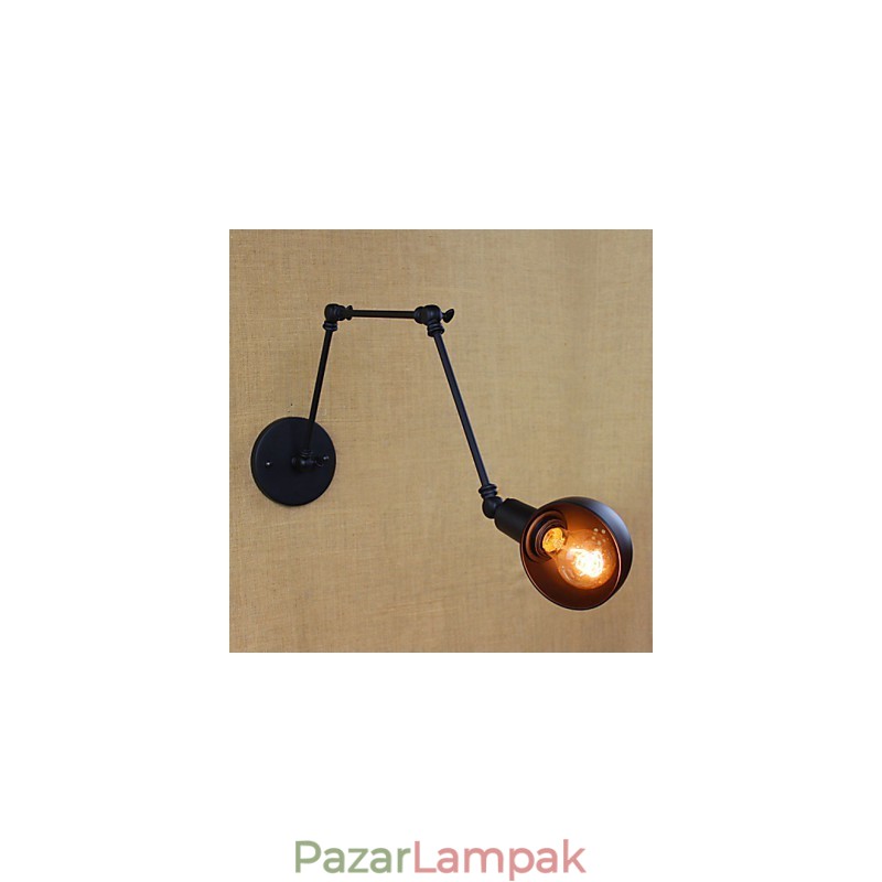 Retro ipari stílusú folyosó lépcsők folyosó hosszú karú fali lámpa Kovácsoltvas erkély étterem bár