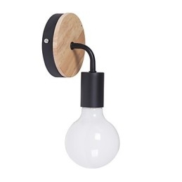 110V 220V IRON Edison beltéri fali lámpa előszoba lépcsőházak lámpás izzó lámpatest fekete fehér