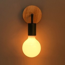 110V 220V IRON Edison beltéri fali lámpa előszoba lépcsőházak lámpás izzó lámpatest fekete fehér