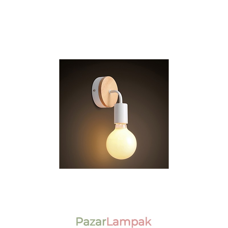 110V 220V IRON Edison beltéri fali lámpa előszoba lépcsőházak lámpás izzó lámpatest fekete fehér