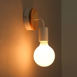 110V 220V IRON Edison beltéri fali lámpa előszoba lépcsőházak lámpás izzó lámpatest fekete fehér