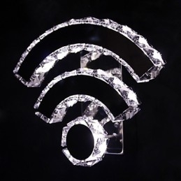 WIFI Crystal falikarok Crystal Modern Modern Bed Living Hotel Metal