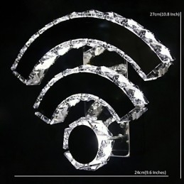 WIFI Crystal falikarok Crystal Modern Modern Bed Living Hotel Metal