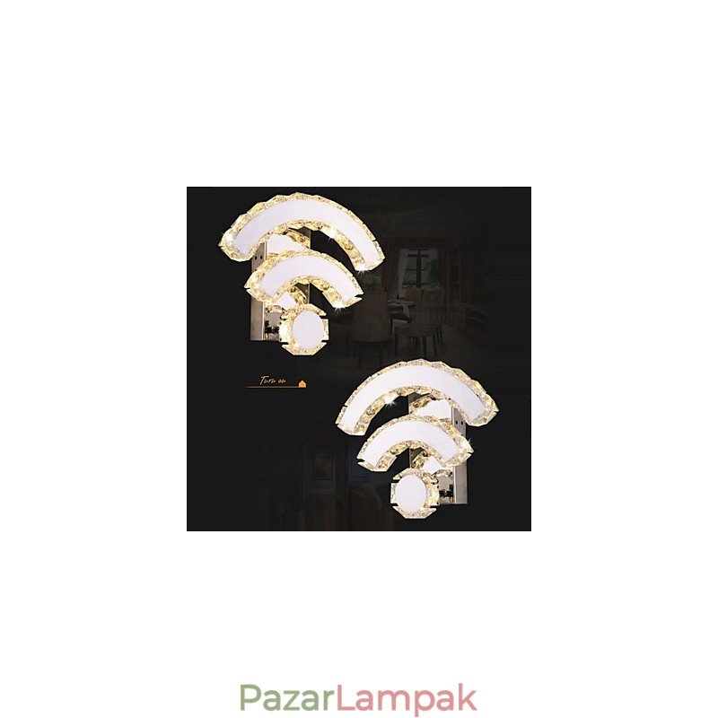 WIFI Crystal falikarok Crystal Modern Modern Bed Living Hotel Metal