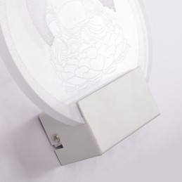 Akril fali lámpa PVC lámpa fényforgács modern kortárs fém