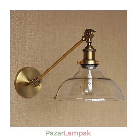 A vas üveg bronz sárgaréz kar stílusú retro kreatív amerikai country hall hálószoba fali lámpa A vas üveg bronz sárgaréz kar stílusú retro kreatív amerikai country hall hálószoba fali lámpa