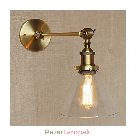 A vas üveg bronz sárgaréz kar stílusú retro kreatív amerikai country hall hálószoba fali lámpa A vas üveg bronz sárgaréz kar stílusú retro kreatív amerikai country hall hálószoba fali lámpa