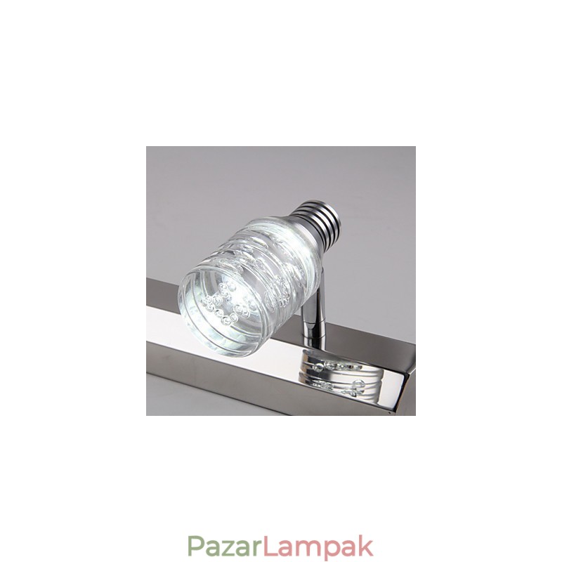 Modern fali lámpa üvegbuborék-ernyővel, tükör elülső stílusban
