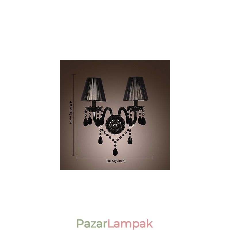 Kristály gyertya fali lámpák modern kortárs üveg