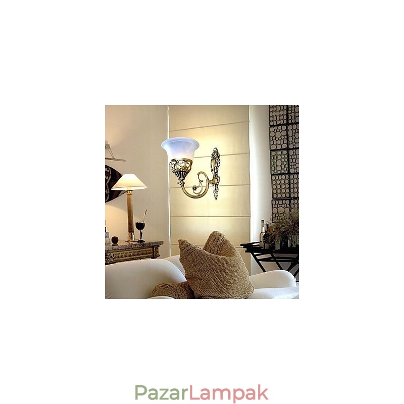 Bronz falilámpák Lámpák Moire Glass European Retro Classic 220V