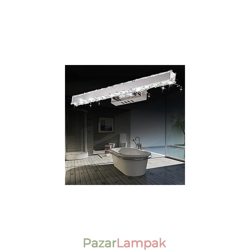 Kristály fürdőszobai világítás modern kortárs fém