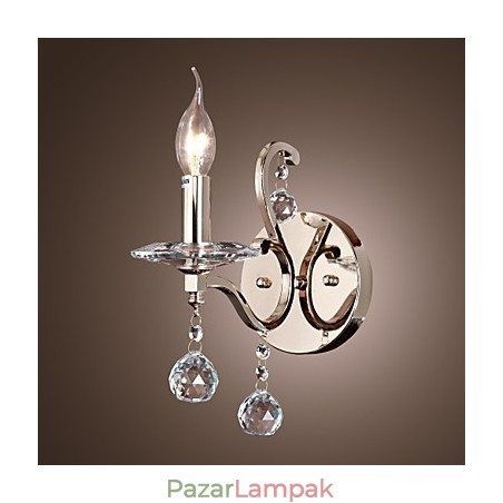 Kristály gyertya fali lámpák modern kortárs fém